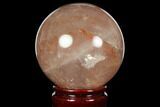 Polished Hematoid (Harlequin) Quartz Sphere - Madagascar #117283-1